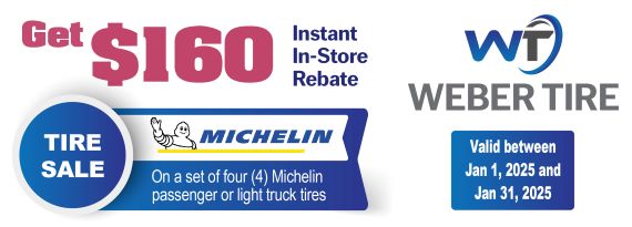 Michelin Tire Sale - $160 Instant Rebate